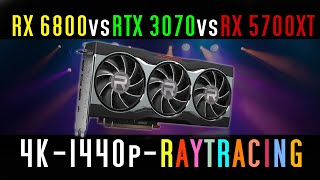 AMD RX 6800 vs RTX 3070  4K  1440p  RAYTRACING [upl. by Audwin498]