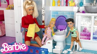 TODDLER GETTING WELL ROUTINE  Toddler Gets Really Sick  A Barbie Family Sick Day Story [upl. by Thelma]