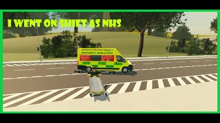 I went on Shift as a Redwood NHS worker UKRC Redwood County Roblox [upl. by Attenej]