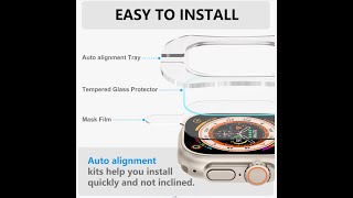 How To Install amBand Apple Watch Ultra Screen Protector [upl. by Body]