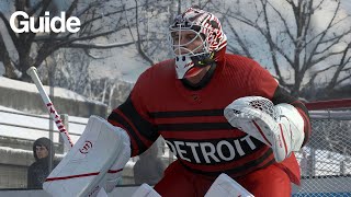 How to Play Goalie in EA NHL amp My 24 Build [upl. by Arahsak]