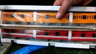 TOMY Plarail Tokyo Metro Ginza amp Marunouchi classic unboxing review and first run [upl. by Anecusa747]