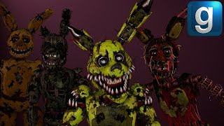 Gmod FNAF  New Stylized Sinister Scorch Nightmare Springtrap Nextbots [upl. by Orvie311]