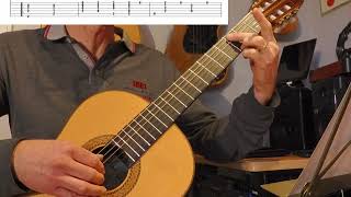 Leçon de guitare sur Yesterday avec un arrangement quotfingerpickingquot [upl. by Aroz552]