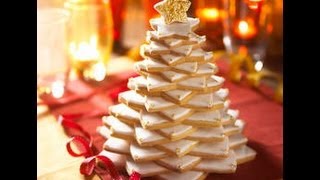 Albero di Natale fatto di biscotti ricetta per Natale facile e veloce [upl. by Nahtiek]