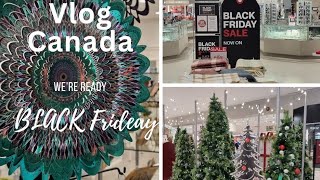 Vlog CanadaBlack Friday 블프시작 크리스마스 장식으로 가득한 거리 Hudsons Bay Winners Willowbrook Shopping Centre [upl. by Kay]