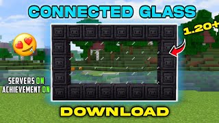 Connected Glass Texture Pack For Minecraft Pe 120  Connected Glass For Mcpe  Mcpe Gamer [upl. by Oiracam218]