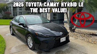 2025 Toyota Camry LE Hybrid REVIEW  The Accord Killer [upl. by Crescin535]