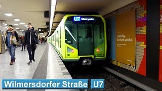 Wilmersdorfer Straße U7  UBahn Berlin  BVG H  F90 [upl. by Finnie]