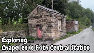 Exploring Chapel en le Frith Central Station site  abandoned railway station [upl. by Selinda869]