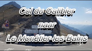 Col du Galibier naar Le MonêtierlesBains Honda Varadero XL 1000 2022 [upl. by Kanya]