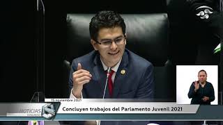 Concluyen trabajos de Parlamento Juvenil 2021 [upl. by Aninay]