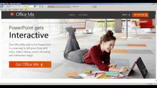 Office mix add on for PowerPoint 2013 [upl. by Llertram421]