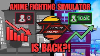 Anime fighting simulator is BACK well kinda [upl. by Grazia469]