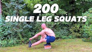 200 Pistol Squats in 20 Minutes Are You Up for the Challenge [upl. by Aneehsal]