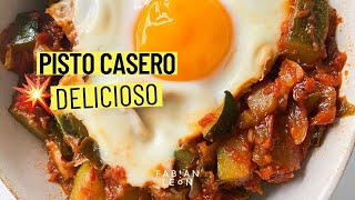 Cómo hacer PISTO con VERDURAS Y HUEVO  Receta fácil CASERA [upl. by Norval]