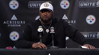 Mike Tomlin post game talking about playing without Pickens steelers herewego miketomlin nfl [upl. by Veejar684]