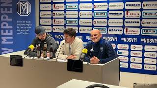 SV Meppen  Kickers Emden Pressekonferenz [upl. by Yrrab800]