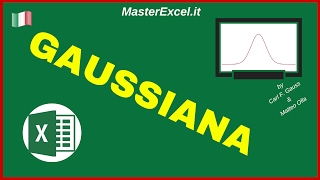 MasterExcelit  Tutorial Gaussiana in Excel  Curva di Distribuzione Normale a campana [upl. by Madi580]