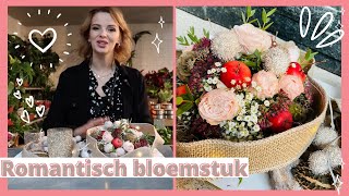 Romantisch HERFST BLOEMSTUK🍁  Cursus bloemschikken 113  Carlein Tukkers [upl. by Perry]