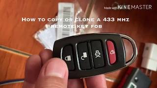 How to copy or clone a 433 mhz remote key fob [upl. by Nuri]