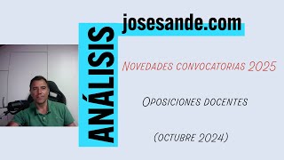 Novedades oposiciones docentes octubre 2025 [upl. by Niamert]