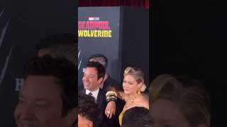 gigi hadid and jimmy Fallon Red on the red carpet NYC movie Premiere [upl. by Shimberg]