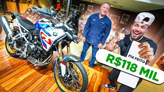 FIZ PIX DE 118 MIL REAIS NA MINHA MOTO NOVA   bmw 1300  😱 [upl. by Bolanger]