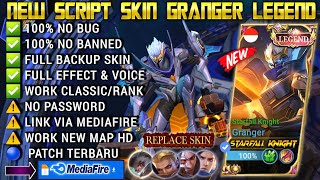 New Patch Script Skin Granger Legend No Password  Full effect amp Voice  New Patch Mobile Legends [upl. by Airetak]