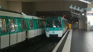 Métro de Paris Ligne 13 ChâtillonMontrouge  AsnièresGennevilliers Les Courtilles MF 77 [upl. by Eam658]