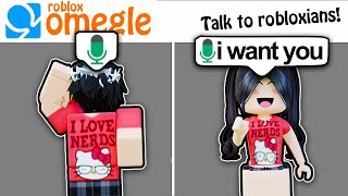 Matching Random EGIRLS In Roblox OMEGLE VOICE CHAT [upl. by Cherey]