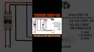Digital On Delay And Off Delay Timer Connection timer Connectionshourts trending timer [upl. by Barrada]