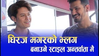 Dhiraj Magarले Vlog गर्दा Saruk ले गाए बाल गीत  Funny Intu Mintu London maa team [upl. by Aicelav]