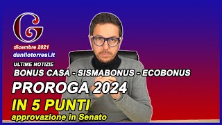 BONUS RISTRUTTURAZIONE CASA 50 ultime notizie  proroga 2024 con le modifiche in 5 punti [upl. by Bart]