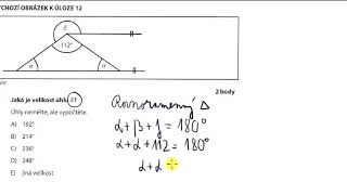 Jak určit velikost úhlů v trojúhelníku Součet úhlů v trojúhelníku střídavé úhly Přijímací zkoušky [upl. by Sheley]