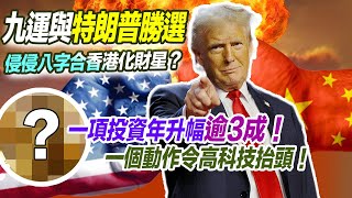 特朗普當選美國總統｜九運特朗普對香港影響！中美貿易戰去向！侵侵八字合香港化財星！一項投資年升幅逾三成 美金 金價 香港樓市 美國減息 九宮飛星 川普 風水 2025蛇年預測【囍趣睇相王EP113】 [upl. by Swithin]