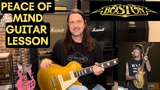 How To Play Peace Of Mind By Boston  Peace Of Mind Guitar Lesson  Tom Scholz [upl. by Wivinia147]