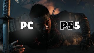 GHOST OF TSUSHIMA  GRAPHICS COMPARISON  PC vs PS5  🔹4K NATIVE🔹 [upl. by Trubow]