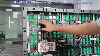 LED Video wall Controller live controller HDVP210 Video tutorial HDShow software [upl. by Meta45]