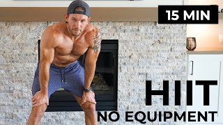 15 Minute HIIT Workout  No Equipment  High Intensity [upl. by Cryan]