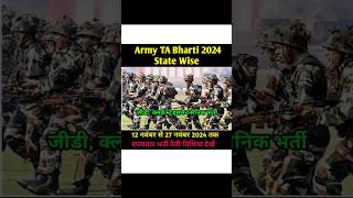 Army TA Bharti 2024  TA Army Bharti 2024  TA Army Bharti 2024 State Wise  tabharti armybharti [upl. by Monica]