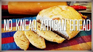 NO KNEAD ARTISAN BREAD  Simple Homemade Recipe  HOMESTEAD DREAMING [upl. by Teddy]