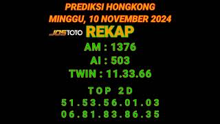 PREDIKSI HK MINGGU 10 NOVEMBER 2024  BOCORAN TOGEL HONGKONG MALAM INI  RUMUS HK JITU shorts [upl. by Marcus213]