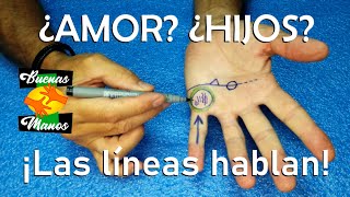 Como LEER LAS LÍNEAS DE LAS MANOS  Líneas del AMOR Y DE LOS HIJOS ¡¡Conoce tu futuro [upl. by Yanrahc281]