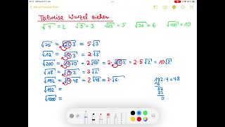 Teilweise Wurzel ziehen Wurzeln berechnen￼ partielles Wurzel ziehen￼ [upl. by O'Doneven]
