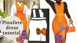 Pinafore Dress Pattern Tutorial pinafore dress [upl. by Aihtniroc]