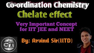 Chelate Effect 🔥Very Important concept for IIT JEE amp NEET 2024 🔥ChemTimeiitian [upl. by Aruon942]