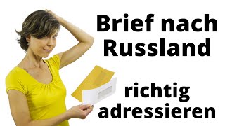 Brief nach Russland richtig adressieren [upl. by Cully]