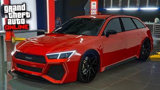 OBEY ARGENTO Audi RS6 Avant  GTA 5 Online DLC Vehicle Customization [upl. by Gaston788]