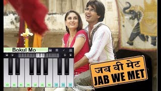 Aao Milo Chalein  Jab We Met 2007 HINDI Piano notesAndroid Mobile Piano Tutorial [upl. by Dewitt52]